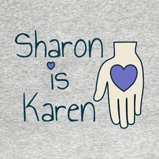 Sharing is Caring - hand with heart T-Shirt